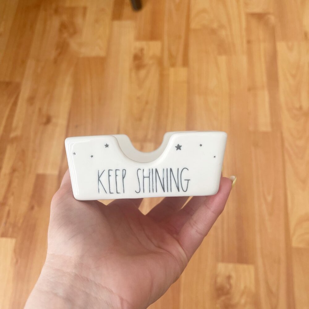✨ NWT "Keep Shining" Post-It Note Holder | Rae Dunn